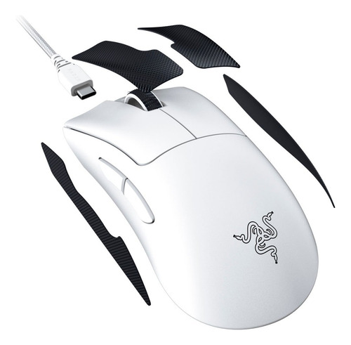 Mouse Sem Fio Gamer Razer Deathadder V3 Pro 63g 30k - Branco