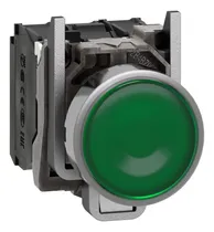Comprar Pulsador Luminoso Verde Led 230-240vac 1na+1nc Ip65 22mmø