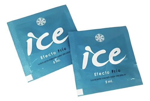 Lubricante Sachet Intimo Efecto Frio 5ml Marca Stella Nera Con Discreto