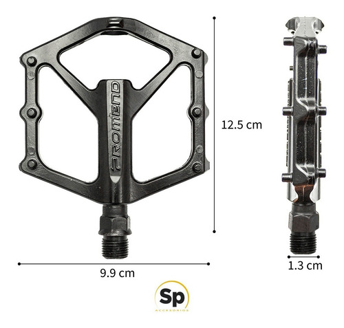 Imagen 3 de 7 de Pedales Plartafom Bicicleta Aluminio Bmx Mtb Enduro Downhill