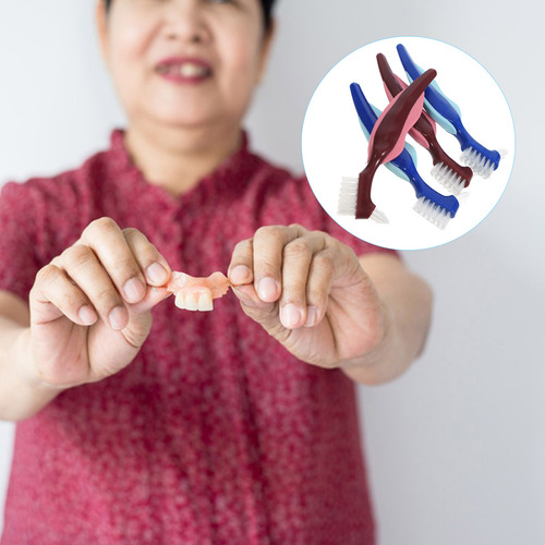 Cepillo De Dientes Para Dentaduras Postizas Para Ancianos No
