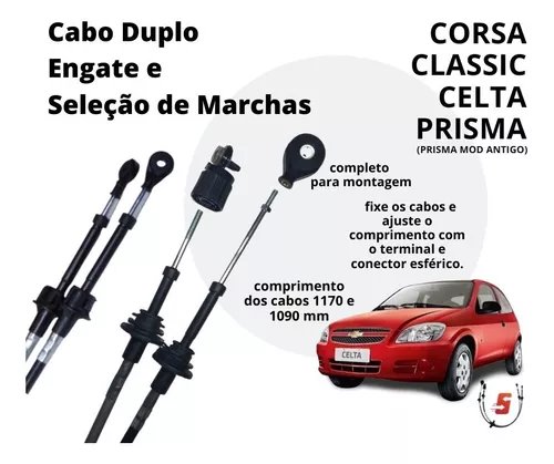 Cabo Duplo Engate Seleção Marchas Corsa Classic 2005/2014