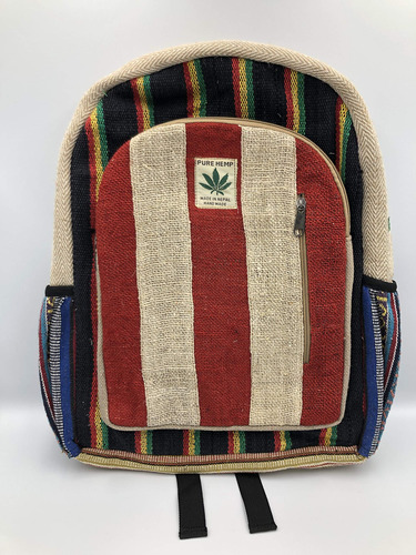 Himalayan Group All Natural Multi Pocket Pure Hemp Mochila