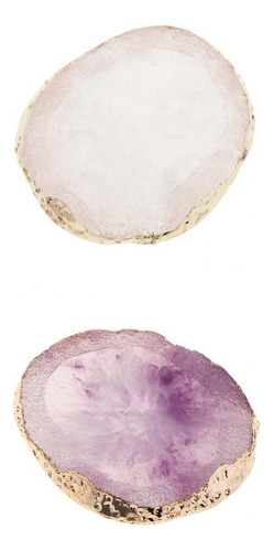 Posavasos De De 2 Piezas, De Decoración De Uñas, Piedra De