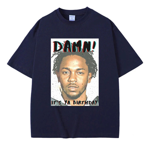 Camiseta Neutra De Algodón Estampada Kendrick Lamar