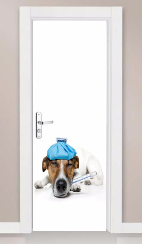 Adesivo Porta Parede Pet Show Cachorro Dengoso Divertido New