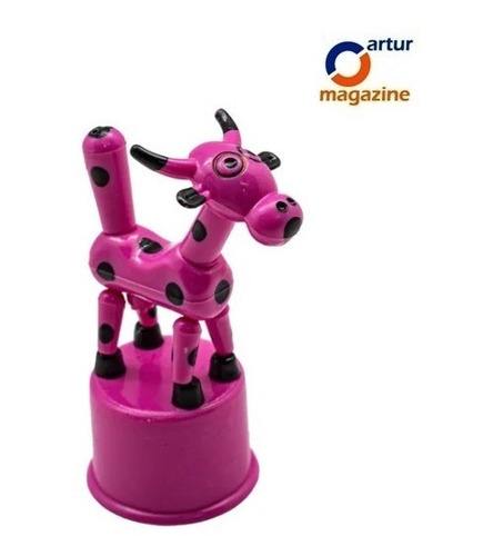 Kit 12 Brinquedo Dançante Vaquinha Agro Mole Mole Plástico