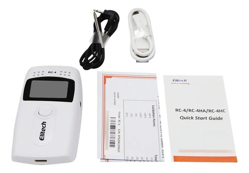 Data Logger Temperatura Con Sonda Cadena Frío Elitech Rc-4