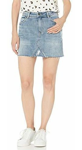 Rvca - Minifalda De Mezclilla De Tiro Alto Siena Para Mujer