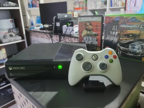 Xbox 360 Super Slim + Controle E Jogo Tudo Ok