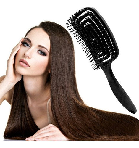 4 Peine Antienredos Afros Cepillo De Pelo Rizado Desenredant