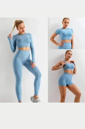 Conjunto Deportivo Mujer Sin Costura Seamless Importado
