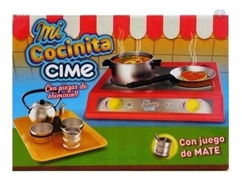 Anafe Con  Bateria De Cocina Mate Reposteria 0309 Cime