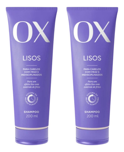 Shampoo Ox 200ml Lisos - Kit C/ 2un