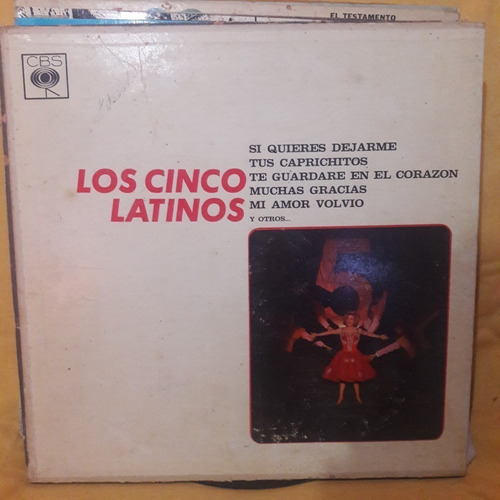 Vinilo Los Cinco Latinos Con Lucio Milena Cbs M1