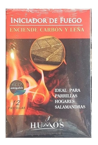 Pastillas Iniciadora Encendedora De Fuego Carbon Y Leña X 12