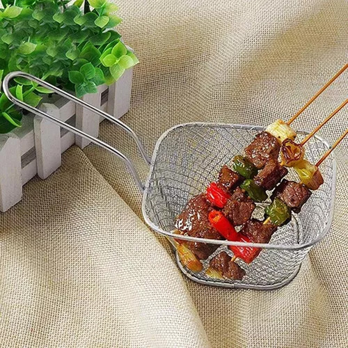 Cesta Para Servir Papas Fritas, Ración De 10 Piezas