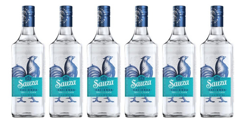 Pack De 6 Tequila Sauza Hacienda Plata 700 Ml