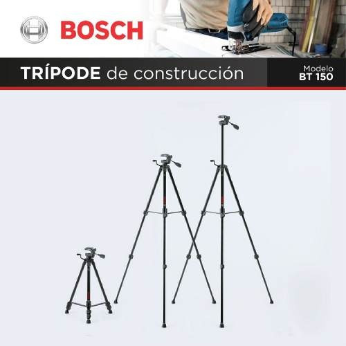 Tripode Bosch Bt 150 Altura Max 157 Cm Nivel Láser Rosca 1/4