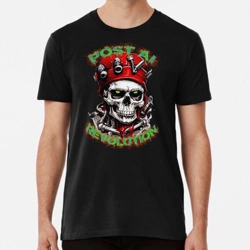 Remera Calavera De Arte Punk Iii Algodon Premium