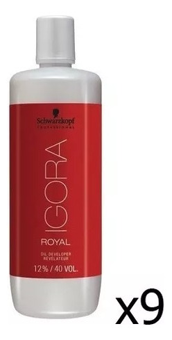 9 Oxidantes Igora Schwarzkopf (10-20-30-40vol) - 1000ml C/u