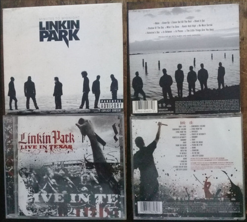 2x Cd Dvd Vg/+ Linkin Park Live In Texas Minutes To Midnight