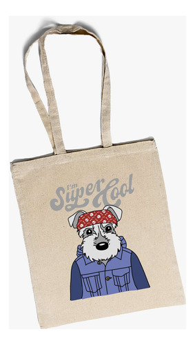 Bolsa Schnauzer Super Cool Perros Tote Eco Bolso Wiwi