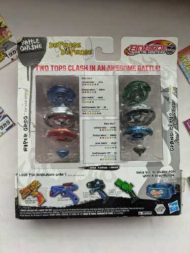 Beyblade Metal Fight Hasbro Aqua Sword Strike 2 Pack (Usado)