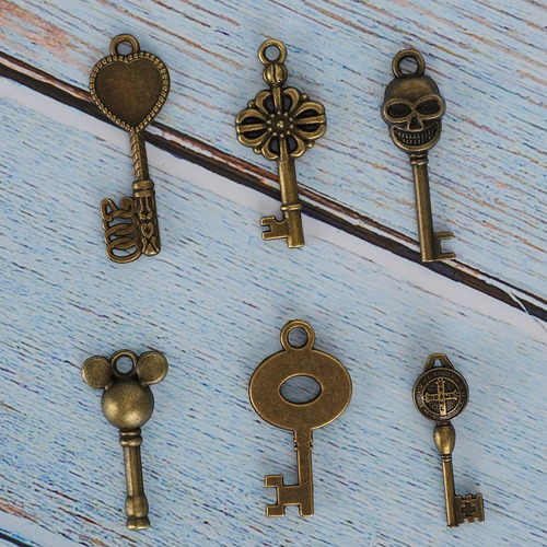 Decoração De Bronze Chave Antiga Diy Pingentes Feitos À M