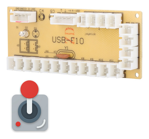 Placa De Circuito De Juegos Pce Universal Usb-f10 Joystick C