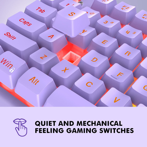 Npet, K10 Usb - Teclado Flotante Alámbrico Para Juegos, Si.