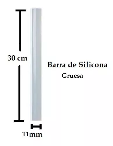 Barra de Silicona Gruesa 11mm para Pistola Grande