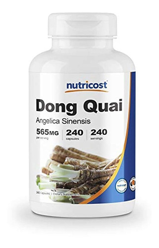 Nutricost Dong Quai 565 Mg, 240 Cápsulas, 1