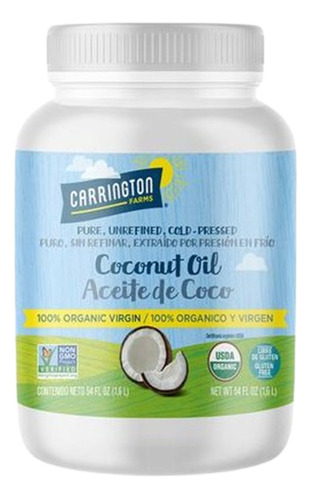 Aceite De Coco Orgánico Prensado En Frío - L a $68
