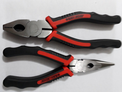 2 Pinzas Pinza Corte Y D Punta Black Decker Calidad Superior