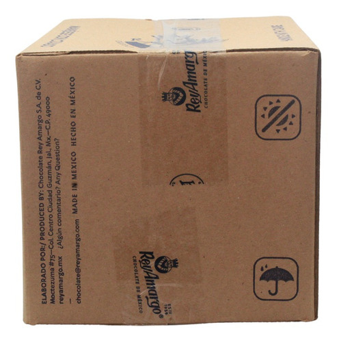 Chocolate Rey Amargo 42% Cacao Caja 40 Tabletas 110 G