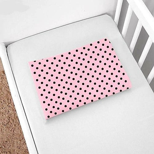 Kit 2 Fronhas De Berço Simples 30cmx40cm Bainha 200 Fios Cor Liso Poá Cinza