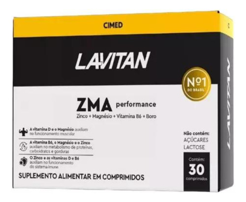 Testo Performance Lavitan, Potência E Vitalidade - 30 Comp