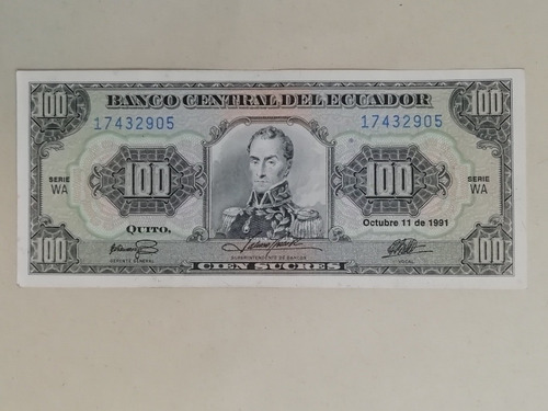 Ecuador 100 Sucres 1991 