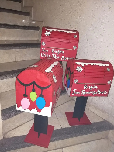 Vectores Navideños Navidad Corte Laser Mail Box Christmas