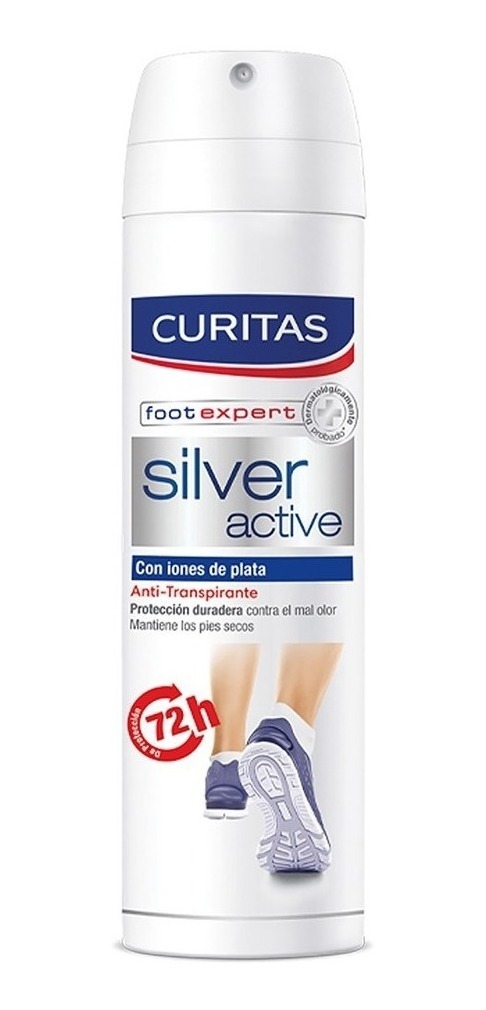 Desodorante Para Pies Curitas Active Silver En Spray 150ml
