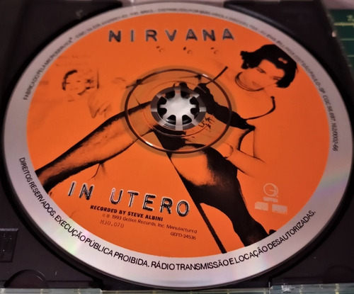 Cd Nirvana - In Utero (1993) Original