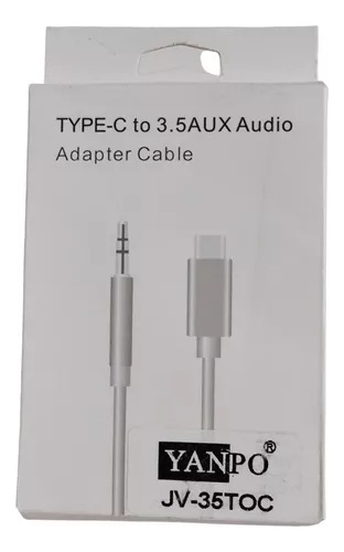 Adaptador Audio Tipo C Estéreo Cable Auxiliar Jack 3,5mm