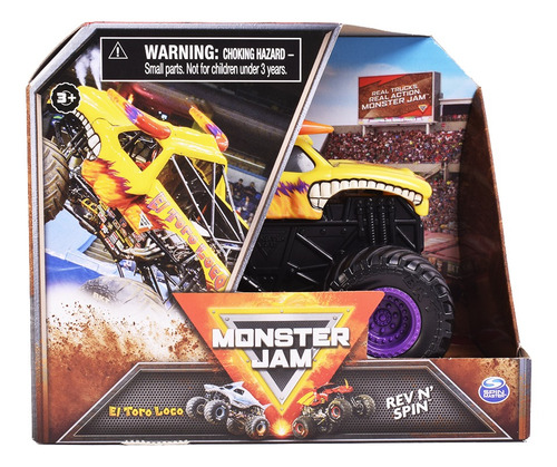 Monster Jam Rev N´ Spin Vehículo Escala 1:43