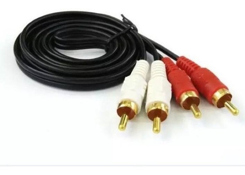 Cable 2 Rca A 2 Rca Macho 1 .8mt A/v Dorada Titan Belgrano