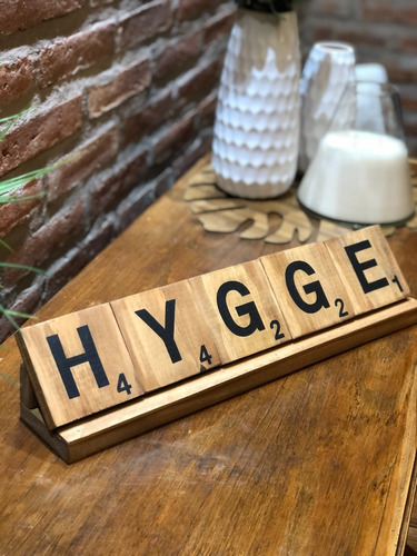 Scrabble De Madera  Hygge 