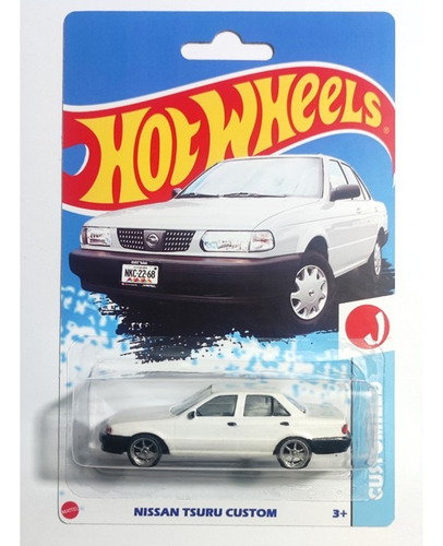 Custom Tipo Hotwheels Tsuru Tuneado Blanco Nuevo De Resina Blanco