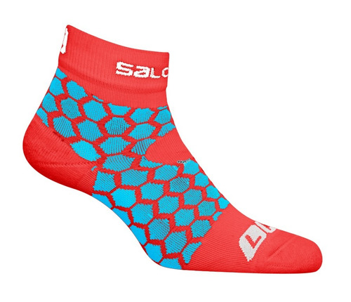 Media  Femenina Salomon - Media / Exo-poppy Blue Line Blanco