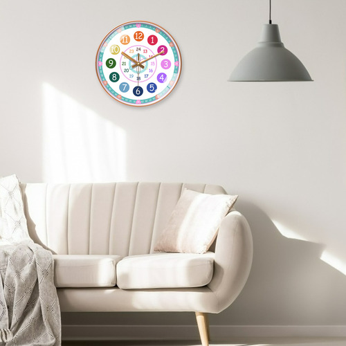 Contar La Hora Reloj De Enseñanza Aprender A Forma De Flor