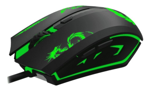 Mouse Gamer Gamemax Mg386 3200 Dpi Usb 4 Cores Led Preto